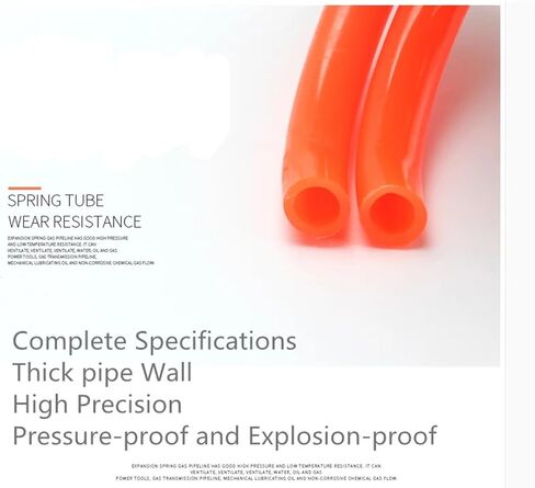 3 metres 6M 9M 12M 15M Pneumatic Tool PU 6X4 8X5 12X8mm Air Compressor Telescopic Spiral Hose Spring Tube Flexible Pipe PP20+SP20 Type(12X8mm,15M) in Saudi Arabia