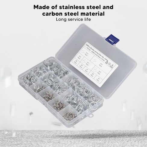 Double Wire Spring Tube Clip High Hardness Resistance Hose Clamp 150Pcs Set Stainless Steel Carbon Steel 5mm to 14mm for Farm Marine Construction in Saudi Arabia