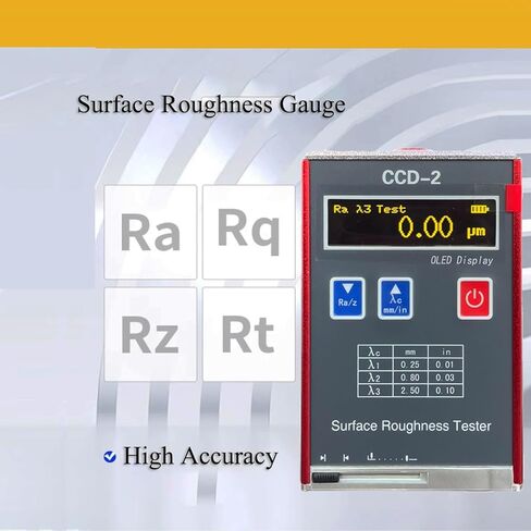 Surface Roughness Tester Meter Gauge profilometer with Data Storage Function Multiple Testing Parameters Ra Rz Rq Rt OLED Color Display in Kuwait