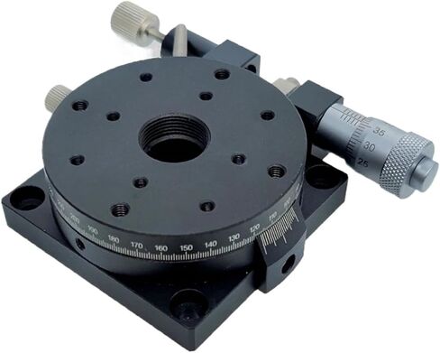 R Axis 60mm RSP60-L RS60-L Manual 360 Degree Angle Adjustment Platform Optical Heavy Duty Rotary Slide Micrometer(RS60-L) in Saudi Arabia