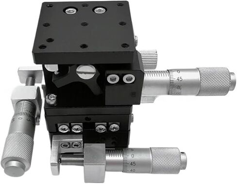 يدوي محور XYZ 25 ​​× 25 من منصة إزاحة محطة الإزاحة المرحلة الخطية 40x40mm جدول انزلاق العمل LD25-LM in Saudi Arabia