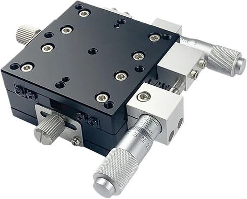 XY AXIS 70X70MM LY70-C R L Cross Rail Sliding Table Linear Micrometers يدويًا (LY70-C) in Kuwait