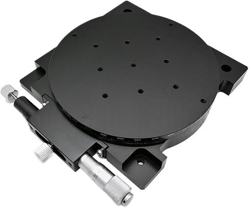 R AXIS 125mm يدوي 360 درجة دوارة جدول زاوية ميكرومتر زاوية الإزاحة ضبط منصة RS125-L in Saudi Arabia