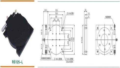 R AXIS 125mm يدوي 360 درجة دوارة جدول زاوية ميكرومتر زاوية الإزاحة ضبط منصة RS125-L in Saudi Arabia