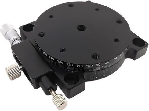 R Axis 90mm RS90-L Manual Sliding Table 360 Degree Rotation Displacement Angle Adjustment Platform Optical Micrometer in Saudi Arabia