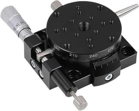 R Axis RSP40-L RSP40-R 40mm Type Sliding Platform Rotary Axis Manual Stage 360 Degree Optical Adjust Stage(RSP40-L) in Saudi Arabia