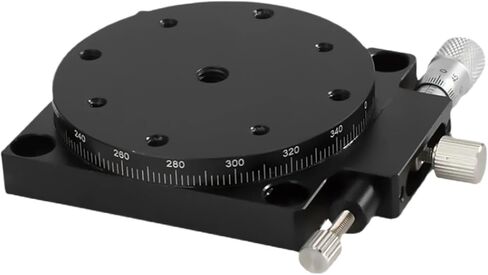 R Axis 100mm RS100-L Manual Sliding Table 360 Degree Rotation Displacement Angle Adjustment Platform Optical Micrometer in Saudi Arabia