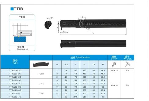 TTIR 20 25 TTIR20 TTIR25 TTIR20-2 TTIR25-3 TRANDING TENDING TOUND MOUND CARBIDE INSERTS INTERNAL SILOTING SHANK TOOL BAR (TTIR20-2) in Saudi Arabia