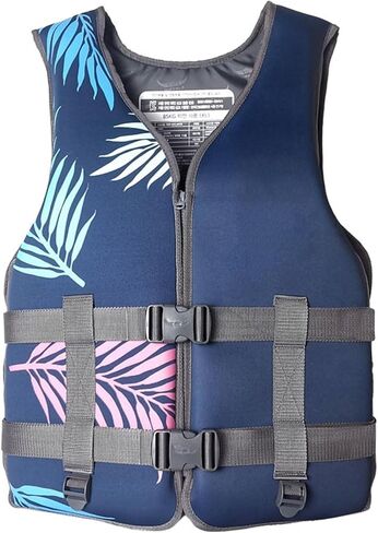 Water Kayaking Jacket, High Buoyancy Swim Vest with Adjustable Safety Strap for Boating Fishing Surfing(Blue,Medium) in Saudi Arabia