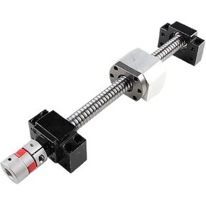 Screw Stainless Steel Ball Screw 300 350 400 To1000mm C7 End Machined BKBF20 End Support Coupling Accessories Ball Screw SFU2505 Set(900mm) in Saudi Arabia