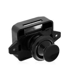 Black Push Button Latch Lock Camper Car Drawer Lock Keyless Kitchen Cabinet Door Lock 26mm Cut Hole 1Pcs in Kuwait