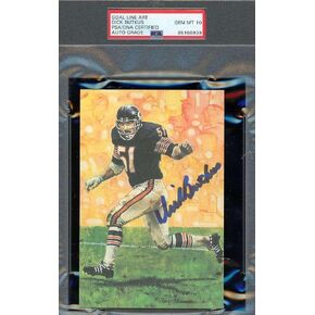 Dick Butkus GEM Mint 10 PSA DNA توقيع خط المرمى Card Glac موقعة - بطاقات كرة قدم موقعة من اتحاد كرة القدم الأميركي in Saudi Arabia