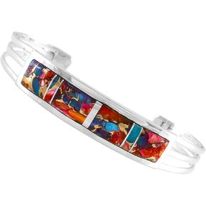 Turquoise Bracelet Sterling Silver 925 Genuine Turquoise Cuff Bracelet in Saudi Arabia