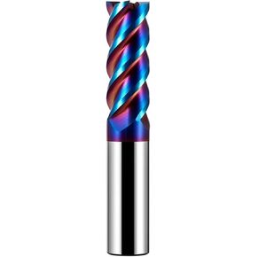 HRC65 HRC72 Carbide End Mill 4Flute Tungsten Steel 6 8 for Stainless Steel Titanium Wood CNC Key Router Bit Machine Cutter Tools(5PCS,5x13x5x50 HRC72) in Saudi Arabia