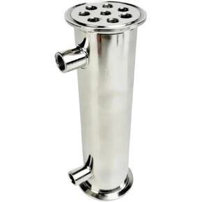 Condenser Dephlegmator 2" OD64mm,Tri-clamp Dephlegmator/Distillation Condenser with 1/4" Female Thread,Lenght 400mm,Reflux SS304 in Kuwait