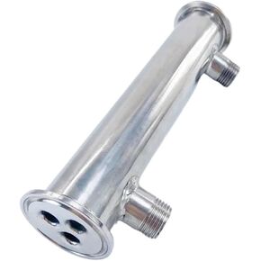 Condenser Dephlegmator 1.5"(38mm) OD50.5,Stainless Steel304 Condenser 300mm,3 Pipes Inside ID 8mm,Connection External Thread NPT 1/2" in Kuwait