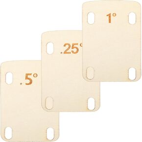 3 Pcs Guitar Neck Shims Solid Wood Precision Fit Shims for Bolt-On Neck Adjustment Guitars Bass Setup Repair Maintenance Essential Luthier Tool for Professional Musicians DIY Guitar Repair Kits in Kuwait