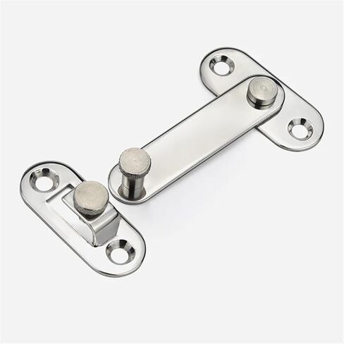 Stainless Steel 304 Hook Plate Lock with Buckle Special Equipment Door Buckle Door Bolt 1Pcs(HSUKJ5) in Saudi Arabia
