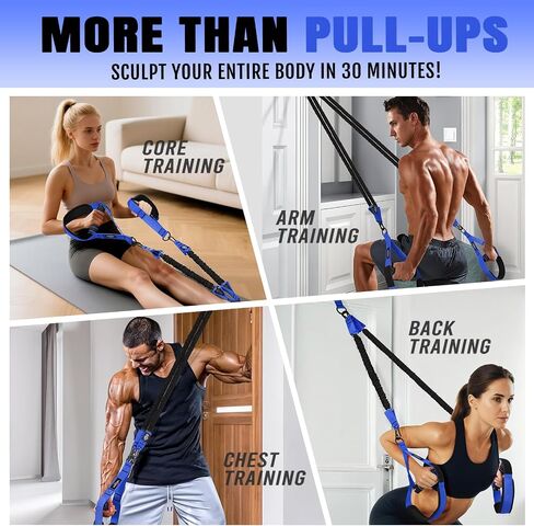 Pull Up Bands, Heavy Duty Resistance Bands with Handle, Workout Bands for Pull Up Bar, Pullup Assist Band Set for Exercise, Full Body Workout, Home Gym for Enhanced Strength, Muscle Training in Saudi Arabia