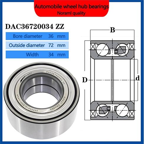 1Pcs Wheel Hub Bearing DAC44720033.1 DAC44720033.1-2Z DAC44720033.1-2RS(DAC44720033.1-2RS) in Saudi Arabia