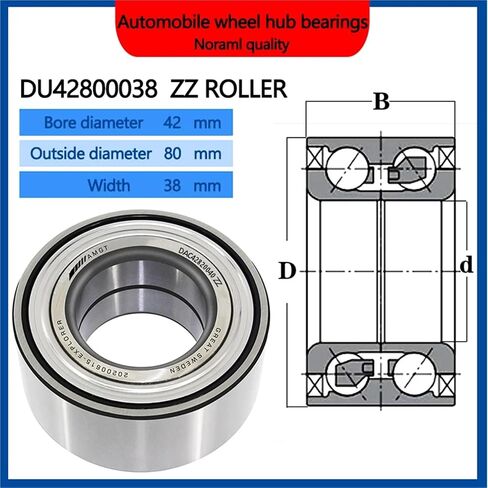 1Pcs Wheel Hub Bearing DAC42800038 43210-0W000 43252-0W000 42KWD08A FC35251 NTN:4T-CRI-08A24 516005 43210-0W000 1959350(DAC42800038-2Z) in Saudi Arabia