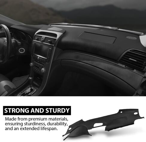 لوحة Dash Cover Dashboard لوحة بلاستيكية رمادية فاتحة متوافقة مع Honda Acura TL 2004-2008 in Kuwait
