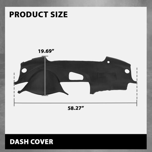 لوحة Dash Cover Dashboard لوحة بلاستيكية رمادية فاتحة متوافقة مع Honda Acura TL 2004-2008 in Kuwait