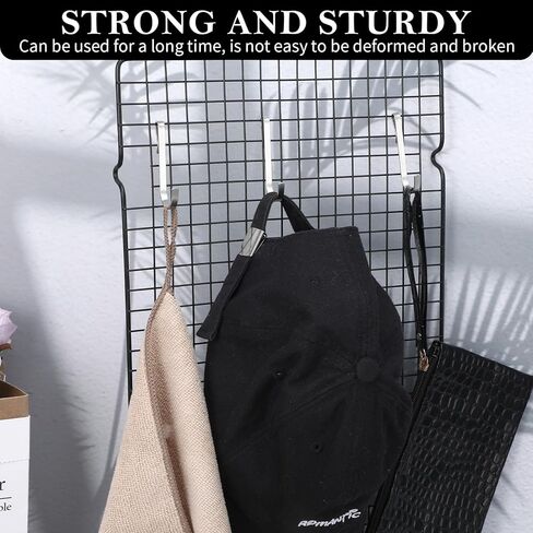 80 Pcs J Hook for Wire Shelving Hooks Stainless Steel Hanger Clip on Metal Wire Rack Hanging Sink Grid Hook for Display Kitchen Bedroom Office Shelf Pots Kitchenware Shirts(Silver) in Saudi Arabia