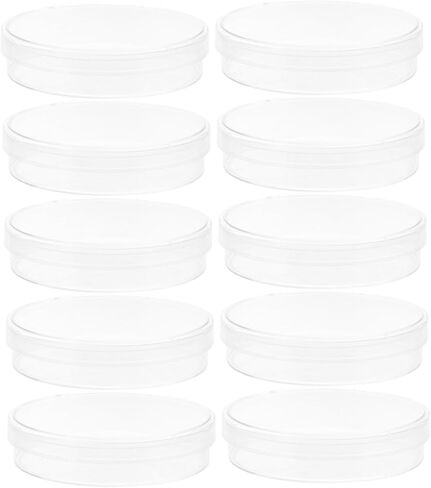 Cabilock Round 6cm Petri Dishes 10pcs Agar Culture Dishes for Laboratory School Teaching Use in Saudi Arabia