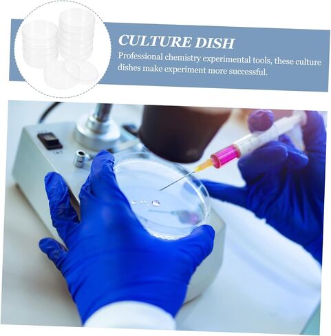 Cabilock Round 6cm Petri Dishes 10pcs Agar Culture Dishes for Laboratory School Teaching Use in Saudi Arabia