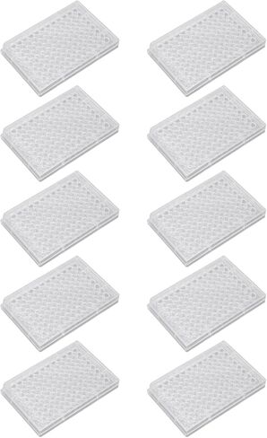 Aramox Tissue Culture Plate with a Plastic Lid, Cell Growth Plate for The Laboratory Vintage Room (Flat Bottom) (U Shaped Bottom) (V Shaped Bottom) in Saudi Arabia