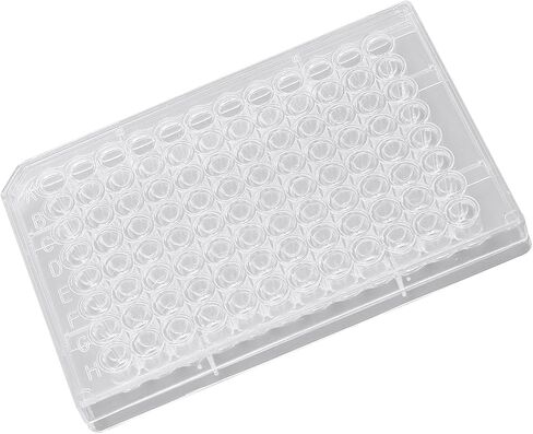 Aramox Tissue Culture Plate with a Plastic Lid, Cell Growth Plate for The Laboratory Vintage Room (Flat Bottom) (U Shaped Bottom) (V Shaped Bottom) in Saudi Arabia
