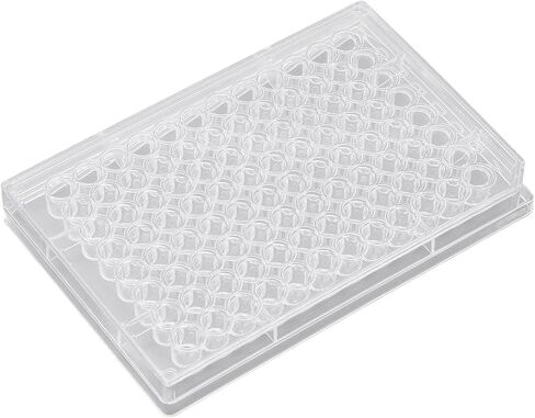 Aramox Tissue Culture Plate with a Plastic Lid, Cell Growth Plate for The Laboratory Vintage Room (Flat Bottom) (U Shaped Bottom) (V Shaped Bottom) in Saudi Arabia