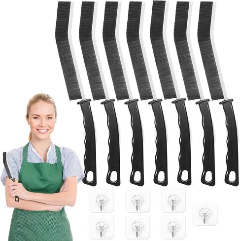 فرشاة تنظيف Crevice ، 8 PCS تنظيف لوازم ، فرشاة تنظيف الصدع الصلبة ، فرش تنظيف الشق in Kuwait