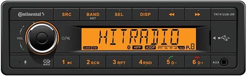 Continental Stereo w/AM/FM/BT/USB - Harness Included - 12V in Saudi Arabia