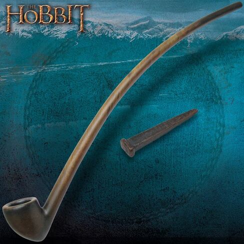 يجب أن يكون لدى الموظفين الرماديون من أدوات Catlery Catlery Lord of the Rings Glandalf مع Pipe Movie Prop Replica ، Polyresin Construction - لهواة الجمع - 69 "بشكل عام in Saudi Arabia