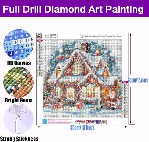 croshom Diamond Art Kits for Adults, House Diamond Painting Kits for Adults Beginners, 5D DIY Full Dril Diamonds Art Painting Kit for Gifts, Home Wall Decor 12" x 16", Dream House in Saudi Arabia