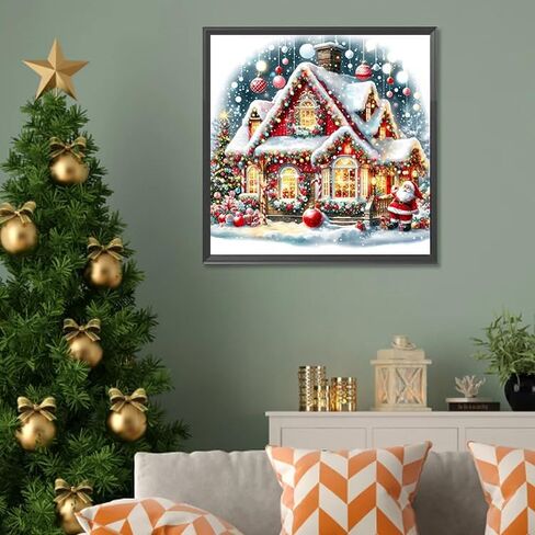 croshom Diamond Art Kits for Adults, House Diamond Painting Kits for Adults Beginners, 5D DIY Full Dril Diamonds Art Painting Kit for Gifts, Home Wall Decor 12" x 16", Dream House in Saudi Arabia