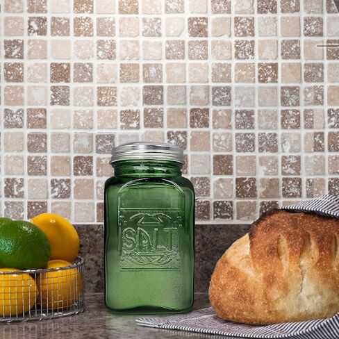 Depression Style Glass Salt and Pepper Shakers (Green) in Kuwait