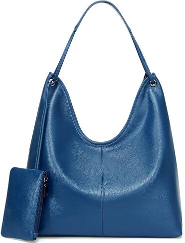 Genuine Leather Purses for Women Large Hobo Shoulder Bag Slouchy Handbag for Work, Shopping and Everyday Use in Kuwait