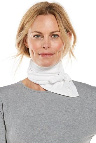 Coolibar UPF 50+ Men's Women's Sanibel Everyday Beach Bandana - Sun Protective (One Size- Grey/White Stripe) in Saudi Arabia