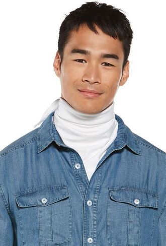 Coolibar UPF 50+ Men's Women's Sanibel Everyday Beach Bandana - Sun Protective (One Size- Grey/White Stripe) in Saudi Arabia