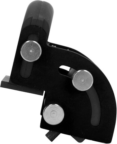 محدد موقع Hole Wordworking Locator Guide Guide Guide For Mallected Hole Drilling Aluminy Scale Clear Clear من 0 إلى 90 درجة مع غلاف الحفر والجوز (الأزرق) in Kuwait
