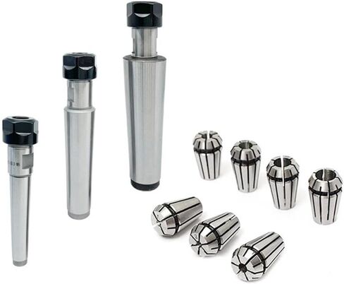 1pcs Morse taper MT1 MT2 MT3 ER11 with 7pcs High Precision ER11 1-7MM High Carbon Steel Spring Collet CNC tool holder clamp(Black,MT3-ER11 7PCSER11) in Saudi Arabia