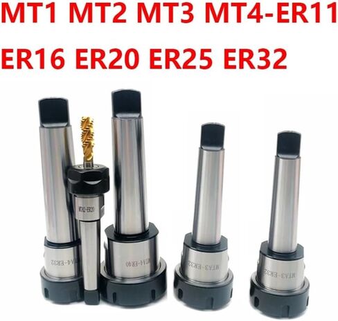 MT1 MT2 MT3 MT4 Morse Taper Cone ER11 ER16 ER20 ER25 ER32 ER40 Collet Chuck Holder,CNC Machine Tools Holder Clamp(MTA3-ER20) in Saudi Arabia