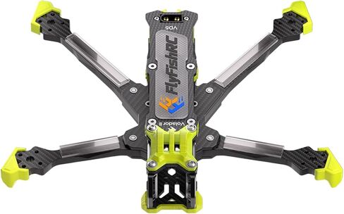Volador II VD5 O4 Pro Air Unit Deadcat RC FPV Drone Racing Drone Quad T700 Carbon Fiber Quadcopter Kit مع ذراع 6 مم 5 بوصة من الهوايات السينمائية ث/TPU أجزاء صفراء in Kuwait