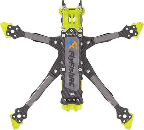 Volador II VD5 O4 Pro Air Unit Deadcat RC FPV Drone Racing Drone Quad T700 Carbon Fiber Quadcopter Kit مع ذراع 6 مم 5 بوصة من الهوايات السينمائية ث/TPU أجزاء صفراء in Kuwait