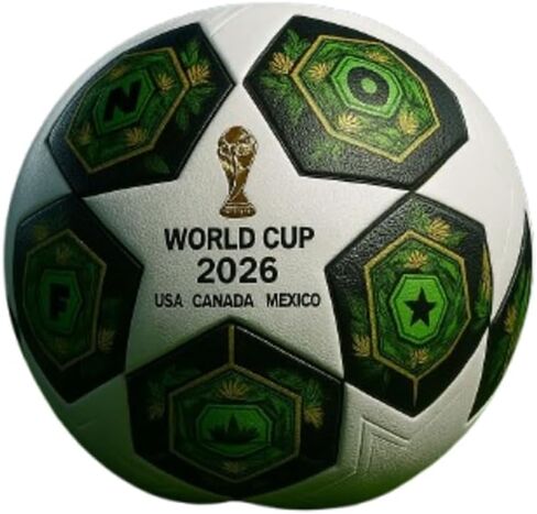 2026 كرة كرة القدم على طراز كأس العالم 5 - كرة تدريب ومباراة لجميع الأسطح - جلود بو دائمة ، بيتيل المثانة - الشباب والكبار كرة القدم in Saudi Arabia