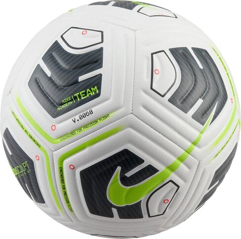 Nike FZ7540-100 NK ACADEMY - TEAM - FA24 Recreational soccer ball Unisex WHITE/BLACK/VOLT Size 5 in Saudi Arabia