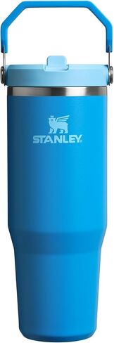 Stanley IceFlow 2.0 Flip Straw Tumbler with Handle 30 oz | Twist On Lid and Flip Up Straw | Leak Resistant Water Bottle | Insulated Stainless Steel | BPA-Free | Azure in Saudi Arabia